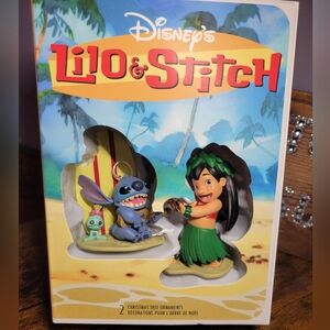Disney Lilo & Stitch Ornament Set - Blue and Green